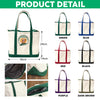 Custom Photo Human Belongs To Dog Cat Printed Monogram Beach Bag, Gift For Mother's Day, Dog Mom HO82 902020