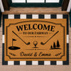 Custom Family Name Welcome To Our Fairway Doormat For Golf Lover TH10 169857