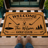 Custom Family Name Welcome To The Clubhouse Doormat For Golf Lover TH10 169861