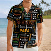 Personalized Kids Name Grandpa Word Art Hawaiian Shirt - Gift For Grandpa, Dad, Father's Day HO82 902486