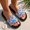 Custom Photo Funny Face Tropical Summer Slide Sandals LM32 669115