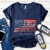 Wildflower 250 Years of Freedom Floral Patriotic Dark Shirt HO82 902716