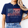 Wildflower 250 Years of Freedom Floral Patriotic Dark Shirt HO82 902716