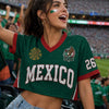 Personalized Name & Number Mexico Soccer Crop Top Jersey, Mexico Jersey Crop Tee HO82 903006
