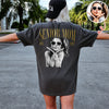 Custom Retro Photo Senior Mom EST. 2027 Back Comfort Shirt - Personalized Class of 2027 Gift, Proud Family Gift HO82 903264