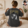 Custom Retro Photo Senior Mom EST. 2027 Back Comfort Shirt - Personalized Class of 2027 Gift, Proud Family Gift HO82 903264