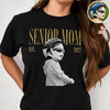 Custom Vintage Photo Senior Mom EST. 2027 Dark Shirt - Personalized Class of 2027 Gift, Proud Family Gift HO82 903266
