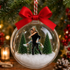 Custom Photo Couple Christmas 3D Acrylic Ball Ornament, Family Snow Globe Ornament HO82 903432