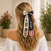 Personalized Name Class of 2027 Mexican American Senior Ribbon Hair Bow LM32 669939