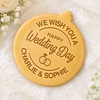 Personalized We Wish You A Happy Wedding Day Cookie Stamp HO82 903464