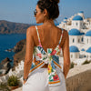 Custom Human Photo Tropical Tie Back Bandana Crop Top HO82 903550