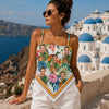 Custom Human Photo Tropical Tie Back Bandana Crop Top HO82 903550