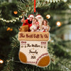 Custom Family Photo Christmas Stocking Acrylic Ornament, Personalized Holiday Keepsake LM32 669867