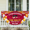 Congratulation You Did It Non-Pleated Fan Flag Graduation's Day TH10 898743