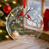 Personalized Always & Forever In Our Hearts Glass Ornament, Custom Parents' Memorial Years CH07 180476