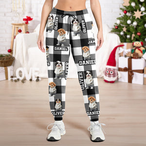 Custom Photo Cool Cat Christmas Sweatpants HA75 892924
