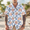 Custom Baby Face Best Dad Ever Retro Hawaii Shirt - Gift for Parents, Father's Day LM32 669011