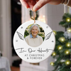 Custom Memorial Photo With Angel Wings Ceramic Christmas Ornament HO82 903430