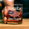 250 Years America Anniversary 250th Independence Day Whiskey Glass HA75 897356