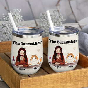 The Catmother For Cat Lover Wine Tumbler TH10 892813