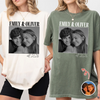 Custom Photo Couple Engagement Comfort Shirt, Vintage Couple Shirt, Wedding Anniversary Gift, Couple Gift HO82 903110