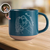 Personalized Photo Mom Dad Engraved Pottery Mug - Personalized Father’s Day Gift CH07 911398