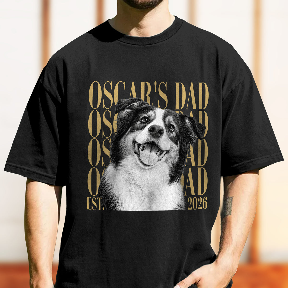 Personalized Vintage Photo Dog Dad Comfort Shirt Pet Lovers HA75 921820