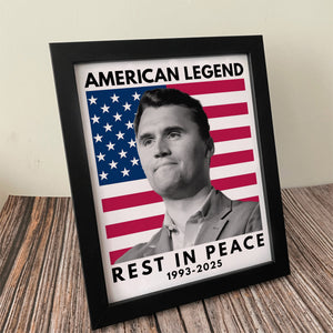Charlie Kirk - America Legend Rest In Peace Picture Frame HO82 65802