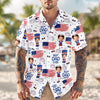 Custom Photo Best Dad Ever With American Flag Hawaii Shirt LM32 668905