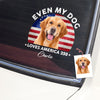 Custom Photo Even My Dogs Love America 250 Sticker HO82 900450