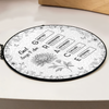 God Says I Am Name Letter In Bible Toile De Jouy Style - Personalized Stained Glass Suncatcher CH07 896962