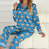 Custom Photo Dog Cat Christmas Satin Pajamas With Line TH10 894443
