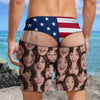 Custom Face Funny Men’s Swim Trunks - Fake Underwear Beach Shorts, Wide Load Birthday Gag Gift For Him HA75 921948