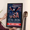 Personalized Faith, Family & Freedom USA 250 Years Patriotic Canvas Poster HO82 901444
