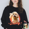 Custom Cute Dog Photo Retro Dark Shirt For Dog Lovers LM32 895645