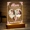 Custom Photo Mom, To Me You're The World Personalized Acrylic Plaque LED Night Light Gift For Mom Grandma CH07 895258