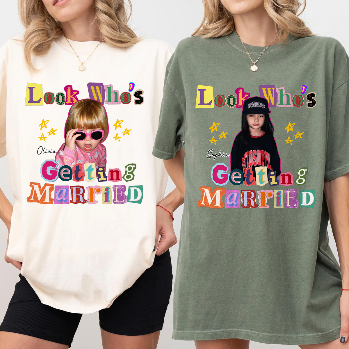 Custom Photo And Name Looking Who's Getting Married Comfort Shirt TH10 170577