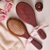 Personalized Flower With Name Engraved Bamboo Comb Gift For Bridal Party, Mom, Birthday Gift LM32 897443
