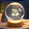 Custom Baby Ultrasound Photo Crystal Ball LED Night Light Gift for Dad, Pregnancy Announcement Keepsake, New Dad Gift LM32 669105