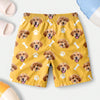 Custom Photo Face Dog With Bone Beach Short For Kid Summer Gift TH10 894101