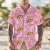 Custom Photo Funny Pet Face Pattern Dog Cat Family Hawaii Shirt HA75 892312