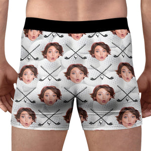 Custom Photo Golf Ball Men's Boxer Gift for Golf Lovers LM32 897635