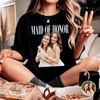 Personalised Maid of Honor Photo Comfort Shirt, Custom Photo Bridesmaid Shirt Bachelorette Party Shirt CH07 180242