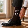 Personalized Embroidered Socks For Wedding Day, For Groom, Groomsmen TH10 170635