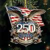 Personalized America 250th Anniversary Patriot Eagle Acrylic Ornament HO82 903400