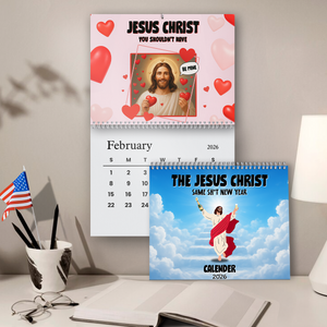 Funny Jesus Christ 2026 Satire Wall Calendar MEME Gift for Friends Family, Present LM32 897305