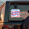 America 250th Birthday 1776 - 2026 Car Window Decal Sticker LM32 895825