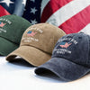 Charlie Kirk - Great American Patriot Washed Denim Baseball Cap LM32 65455