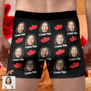 Custom Photo I Love You Men's Boxer Brief Funny Valentine Gift CH07 899300