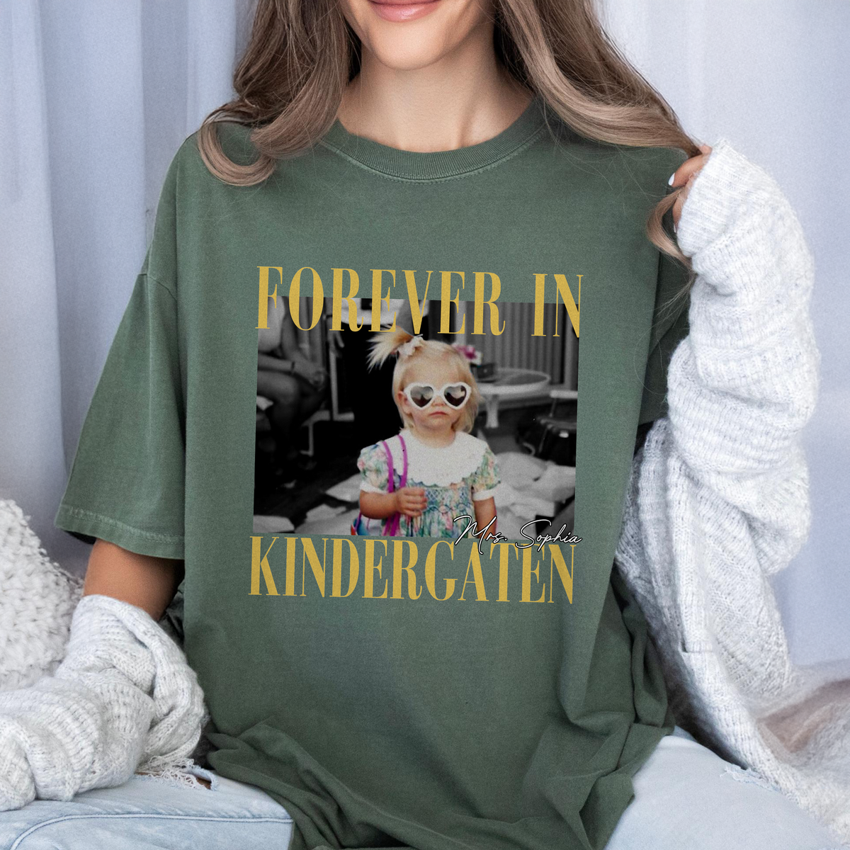 Custom Photo Forever In Kindergarten Comfort Shirt CH07 911920